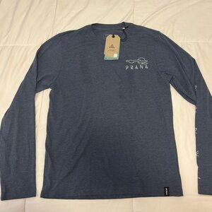 Prana Womens New Blue Long Sleeve Tee